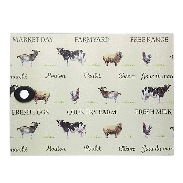 Подставка под горячее Farmyard 40x30 см, стекло, Kitchen Craft, Великобритания, KCWTSFARMREC - изобр. 7