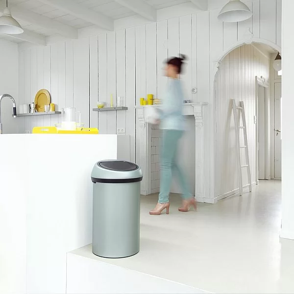 Мусорный бак Touch Bin 60л, мятный металлик, Brabantia, 402449 - изобр. 10