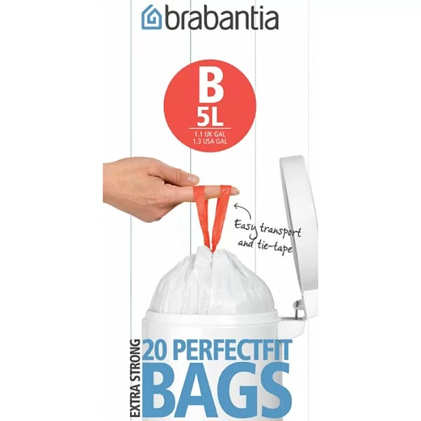 Мешки для мусора PerfectFit, 5л, 20шт, Brabantia, 311741 - изобр. 9