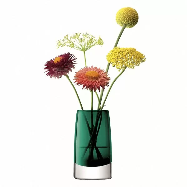 Ваза Stems Mini 10см, выдувное стекло, цвет зеленый, LSA International, Великобритания, G924-10-895 - изобр. 9