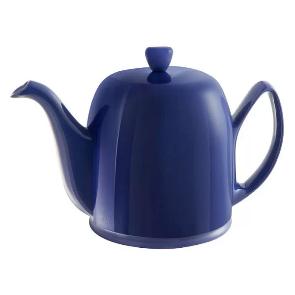 Чайник заварочный Salam Blue Gourmet на 6 чашек, объем 900 мл, цвет синий, фарфор, Guy Degrenne, Франция, 242324 - изобр. 7