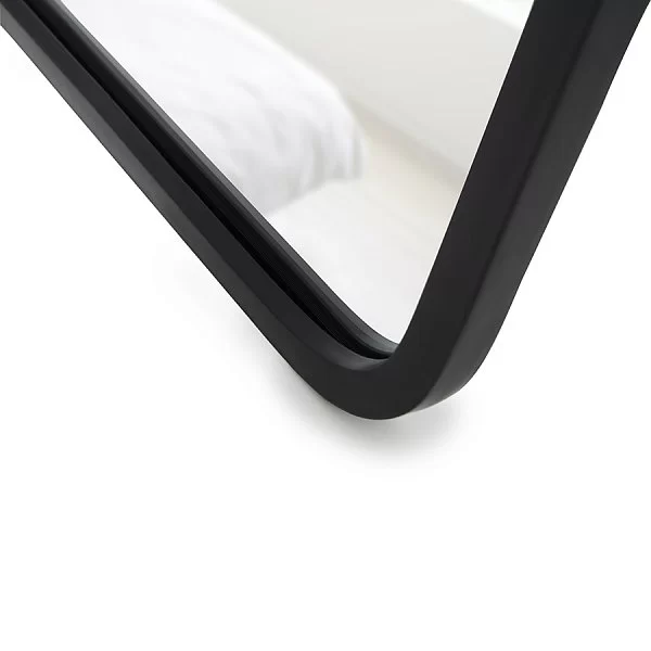 Зеркало Hub 37x157 см, материал зеркальное полотно + резина, цвет черный, Umbra, Канада, 1013215-040 - изобр. 12