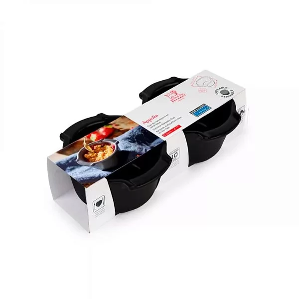 Набор из 2 рамекинов, керамика, цвет черный матовый, Peugeot, Франция, 61883 - изобр. 8