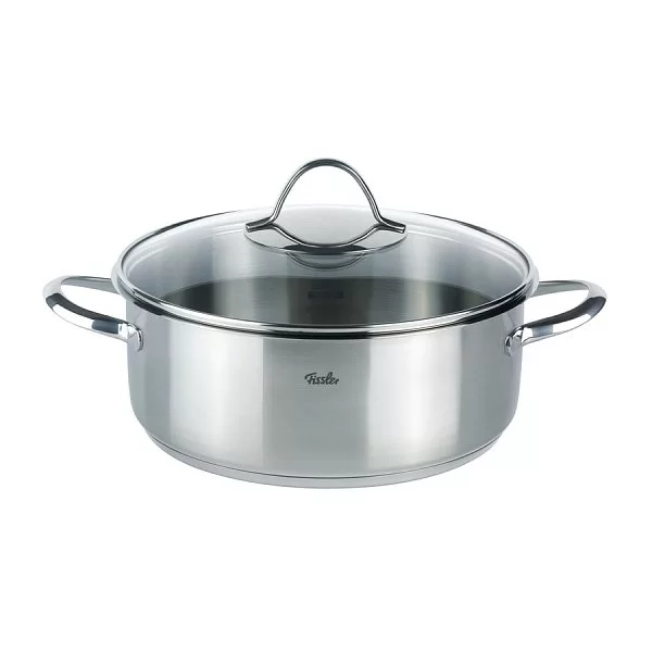 Кастрюля низкая из нержавеющей стали с крышкой Paris 3,9 л диаметр 24 см, Fissler, Германия, 212424 - изобр. 7