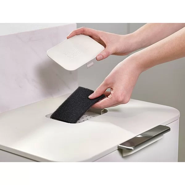 Контейнер для мусора с двумя баками Totem Pop 60 л, сталь, цвет серый, Joseph Joseph, Великобритания, 30091 - изобр. 12