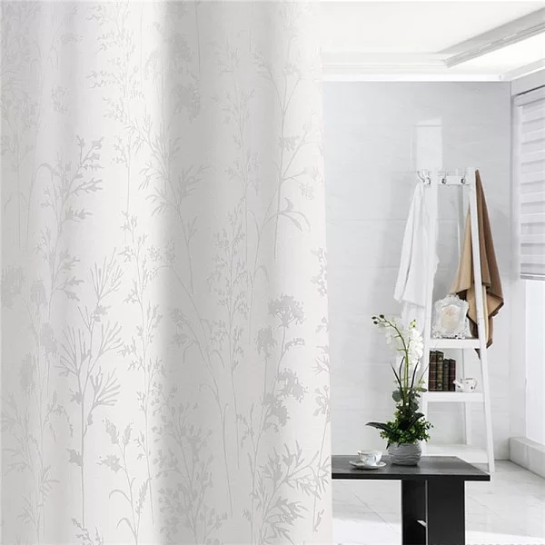 Шторка для ванной комнаты Branches, 180х200 см, цвет белый, полиэстер, Carnation Home Fashions, США, BRS115W - изобр. 9