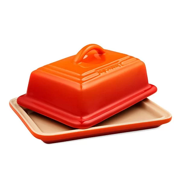 Масленка с крышкой, материал керамика, цвет оранжевый, Le Creuset, Франция, 70837170900000 - изобр. 8