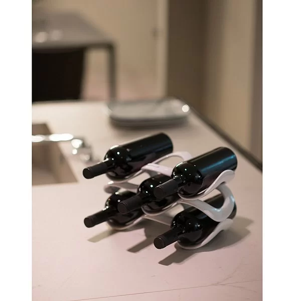 Подставка для бутылок Cuvee 32,2х10,9х16,1 см, материал полистирол, цвет белый, Guzzini, Италия, 17010011 - изобр. 8