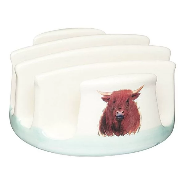 Держатель для тостов Apple Farm 10,5x5,5 см, материал керамика, цвет белый, Kitchen Craft, Великобритания, AFTOAST - изобр. 7