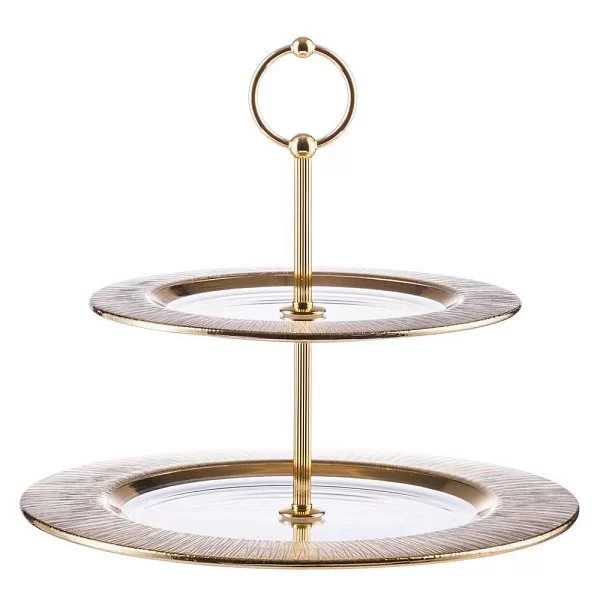 Этажерка для пирожных Ravi Gold 28,5x25 см, хрусталь, цвет золото, Eisch, Германия, 75751602 - изобр. 7