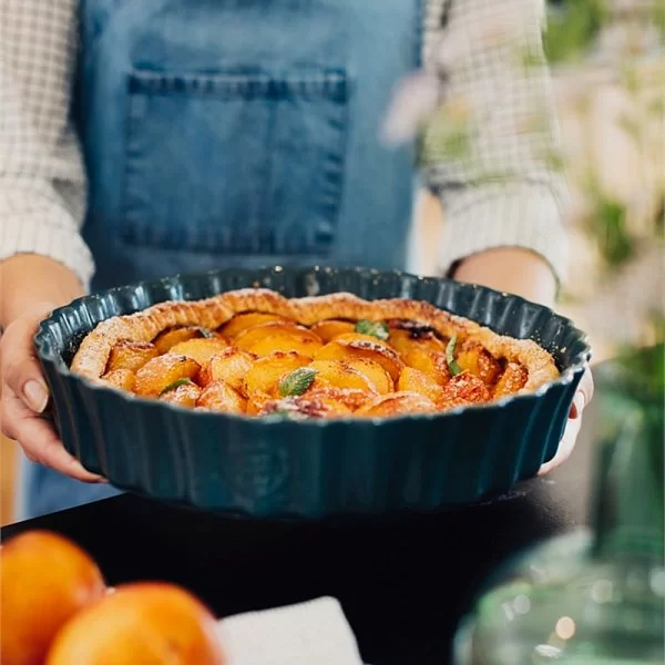 Форма Киш II малая 24,5 см, материал керамика, цвет лазурь, Emile Henry, Франция, 606024 - изобр. 9