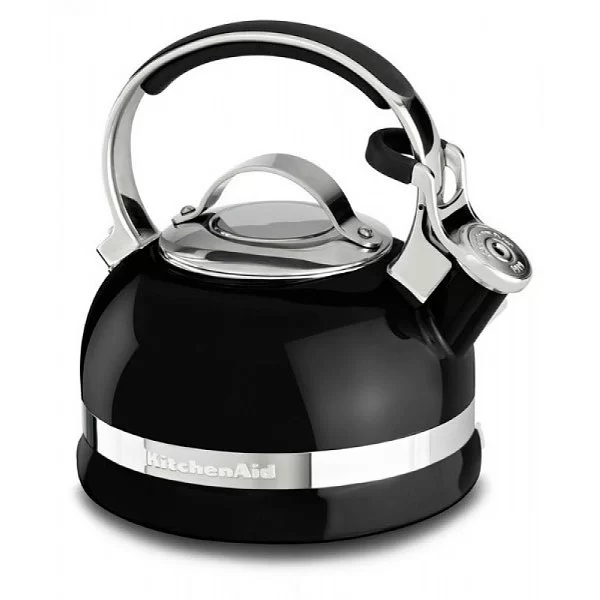 Чайник наплитный 1,9 л, со свистком, черный, Kitchen Aid, KTEN20SBOB - изобр. 8