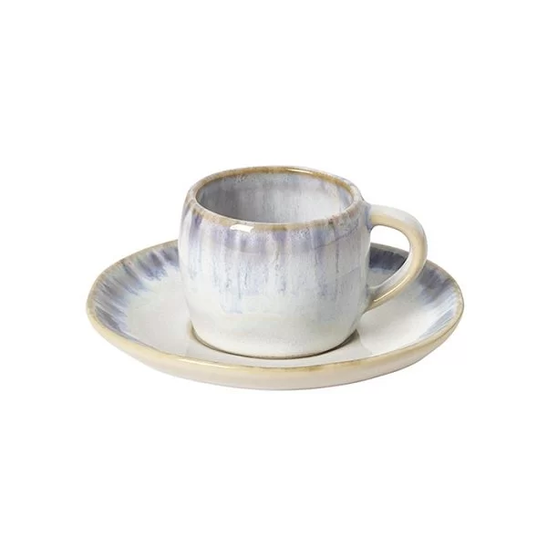 Кофейная пара Brisa, объем 70 мл, цвет Ria Blue, керамика, Costa Nova, Португалия, LNCS03-RIA(LNCS03-02621B) - изобр. 7