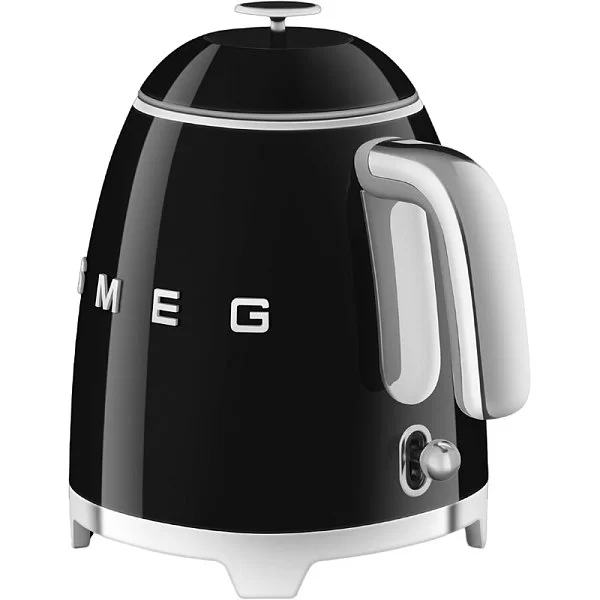 Мини чайник электрический 0,8 л, нержавеющая сталь, цвет черный, SMEG, Италия, KLF05BLEU - изобр. 9
