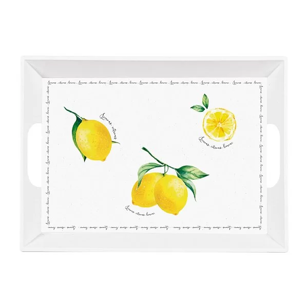 Пластиковый поднос с ручками Amalfi 51х38 см, цвет белый, Easy Life, Италия, EL-R0347_AMAL - изобр. 7