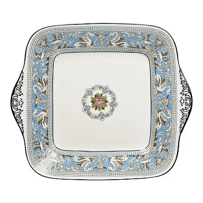 Квадратное блюдо Wonderlust 15x15x2 см, материал фарфор, цвет голубой, Wedgwood, Великобритания, 40023908 - изобр. 26