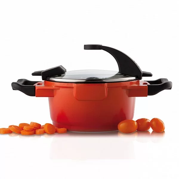 Кастрюля с крышкой Virgo Orange, диаметр 16 см, объем 1,5 л, цвет оранжевый, алюминий, Berghoff, Бельгия, 2304900 - изобр. 7