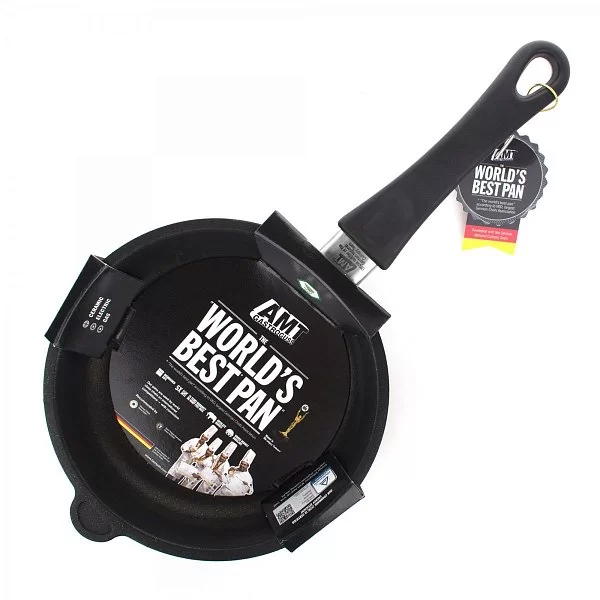 Сковорода 20 см с антипригарным покрытием высота 5 см, НЕиндукционная, фиксированная ручка, AMT Gastroguss, Германия, AMT520FIX - изобр. 9