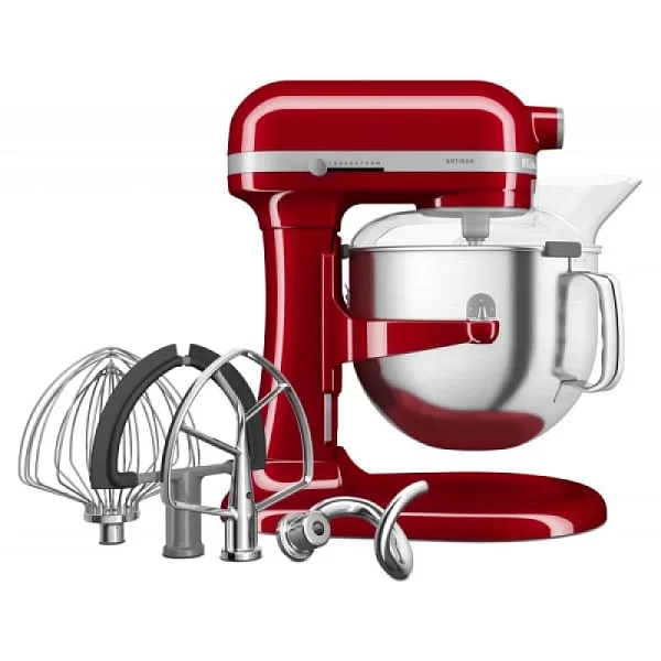 Миксер планетарный Artisan, 6,6 л, цвет красный, Kitchen Aid, США, 5KSM70SHXEER - изобр. 8