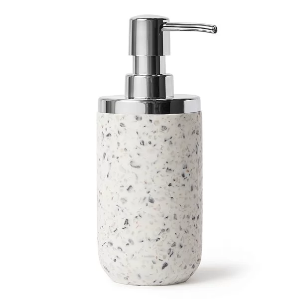 Диспенсер для мыла Junip terrazzo 10x18 см, материал синтетическая смола, цвет белый, Umbra, Канада, 1014018-1180 - изобр. 10