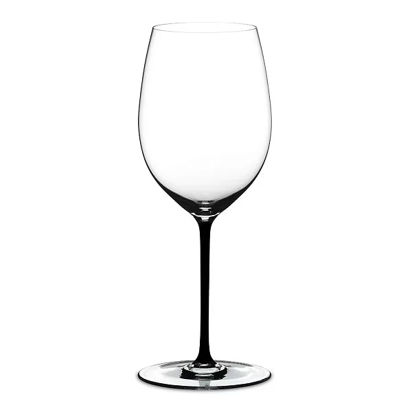 Бокал для красного вина Cabernet/Merlot 625 мл, черная ножка, хрусталь, ручная работа, Fatto a Mano, Riedel, 4900/0B - изобр. 7