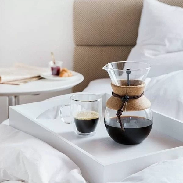 Кофейник с фильтром Pour Over 1 л,цвет пробковый, материал стекло, Bodum, Швейцария, 11571-109 - изобр. 10