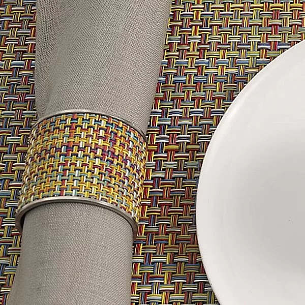 Салфетка подстановочная Basketweave, 36x48см, мозайка, Chilewich, 0025-BASK-CRAY - изобр. 9