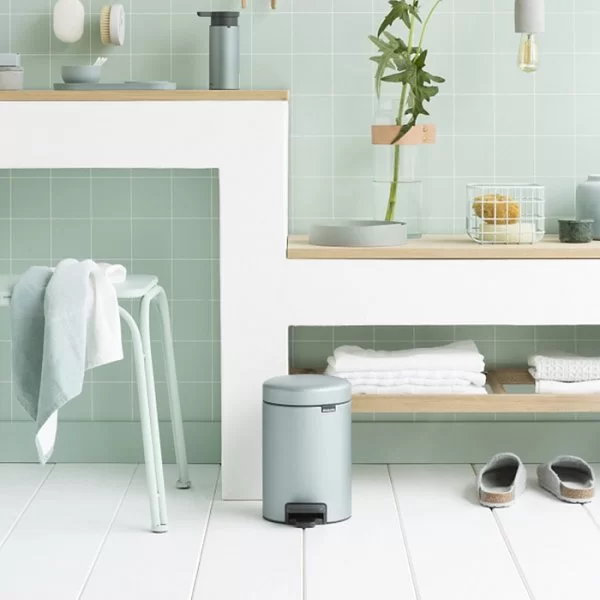 Мусорный бак с педалью NewIcon, 3л, мятный металлик, Brabantia, 113345 - изобр. 11