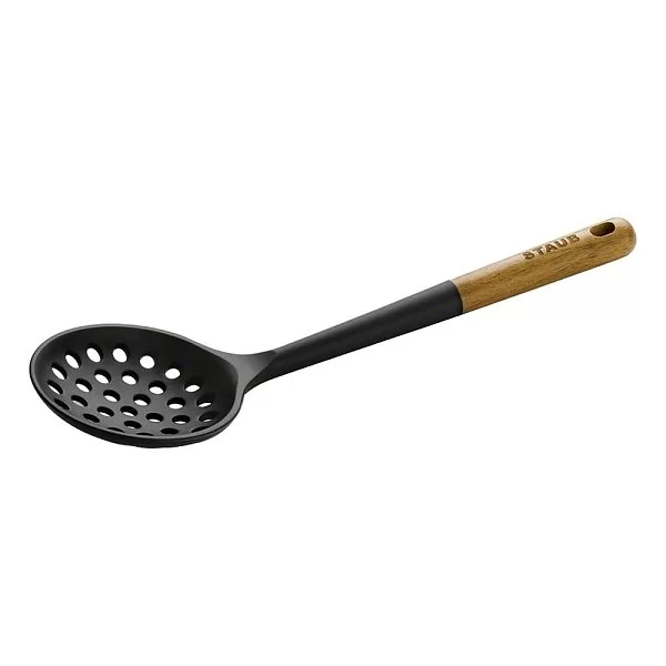 Шумовка 31x9,4 см, материал силикон + дерево, цвет черный, Staub, Франция, 40503-100 - изобр. 9