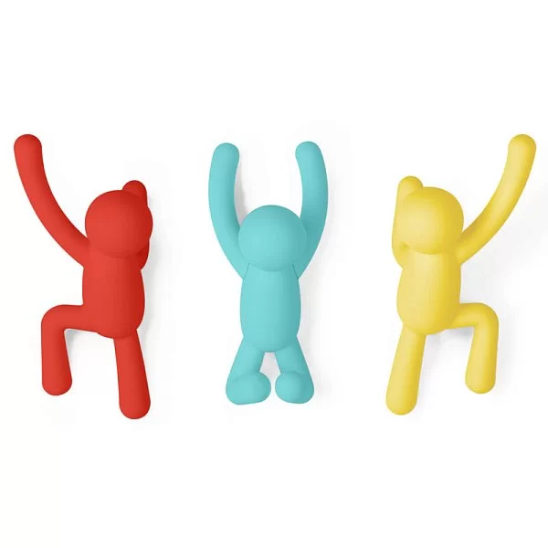 Вешалки-крючки Buddy 3шт, цвет мультиколор, материал пластик, Umbra, Канада, 318165-022 - изобр. 7