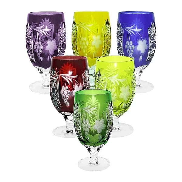 Фужер хрустальный для вина Grape 450 мл, цвет темно-зеленый, Ajka Crystal, Венгрия, 1/emerald/64573/51380/48359 - изобр. 8