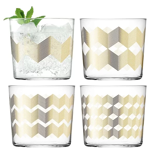 Набор из 4-х стаканов Signature Chevron 310 мл, выдувное стекло, LSA International, Великобритания, G060-09-146 - изобр. 7