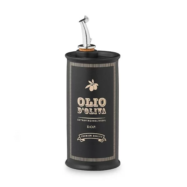Бутылка для масла Oliere Vintage 250 мл, материал керамика, цвет черный, Nuova Cer, Италия, 9501-KJL - изобр. 7