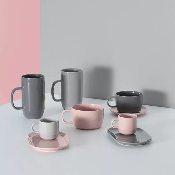 Чашка для латте Cafe Concept, объем 550 мл, материал каменная керамика, цвет серый, Typhoon, Великобритания, 1401.833V - изобр. 8