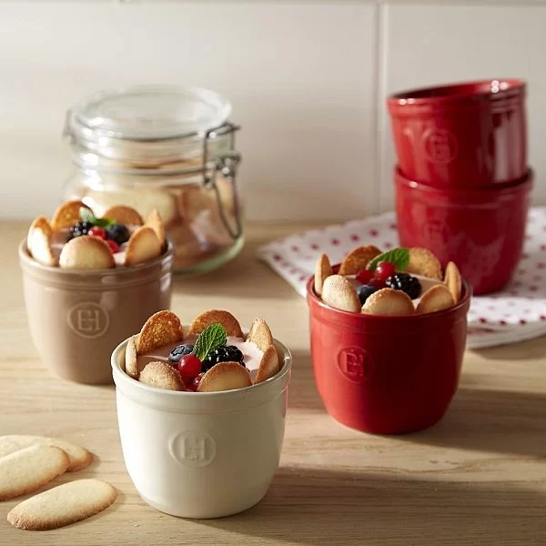 Рамекин №8, материал керамика, диаметр 8см, цвет кремовый, Emile Henry, Франция, 021008 - изобр. 8