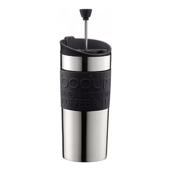 Кружка дорожная с прессом Travel, 0,35 л, черный, Bodum, 11067-01 - изобр. 7