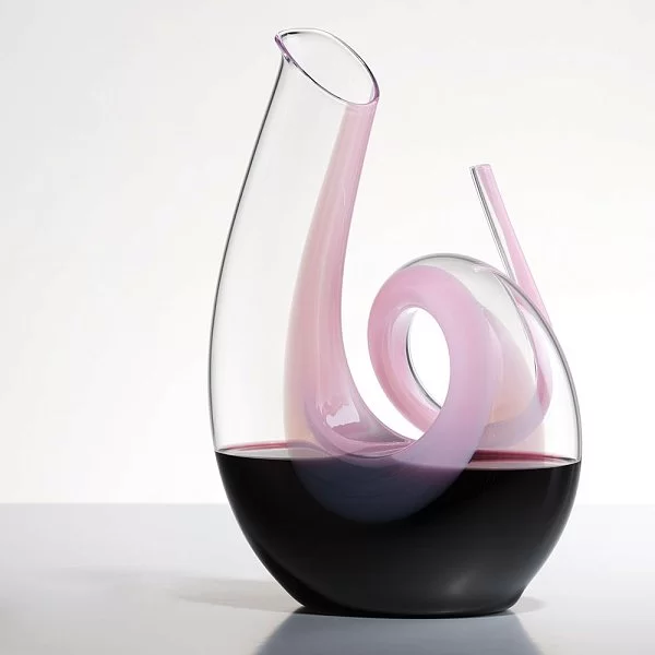Декантер Curly Pink 1,4 л, хрусталь, ручная работа, Riedel, Австрия, 2011/04 - изобр. 8