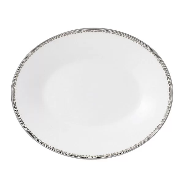 Подставка под соусник Vera Wang Lace Platinum 20x16,5x2 см, материал фарфор, цвет белый, Wedgwood, Великобритания, 50127205606 - изобр. 7