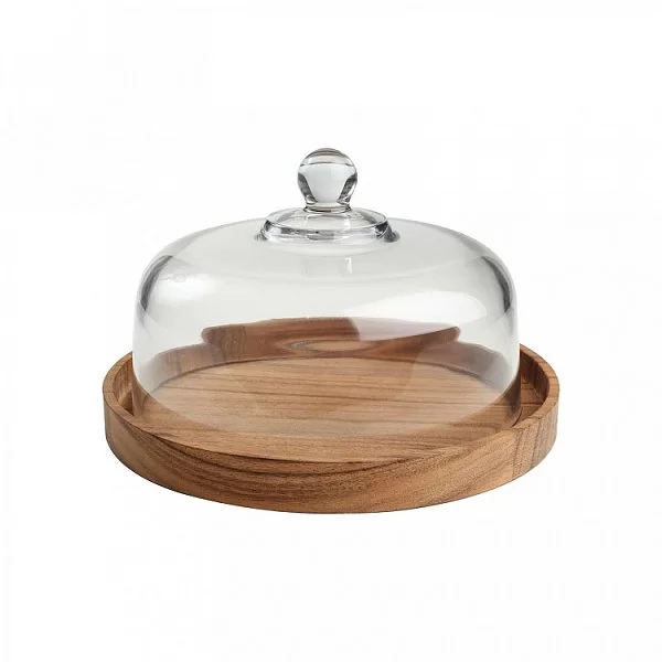 Поднос сервировочный Baroque Rustic Acacia, диаметр 30 см, акация, T&G, Великобритания, 9745 - изобр. 9