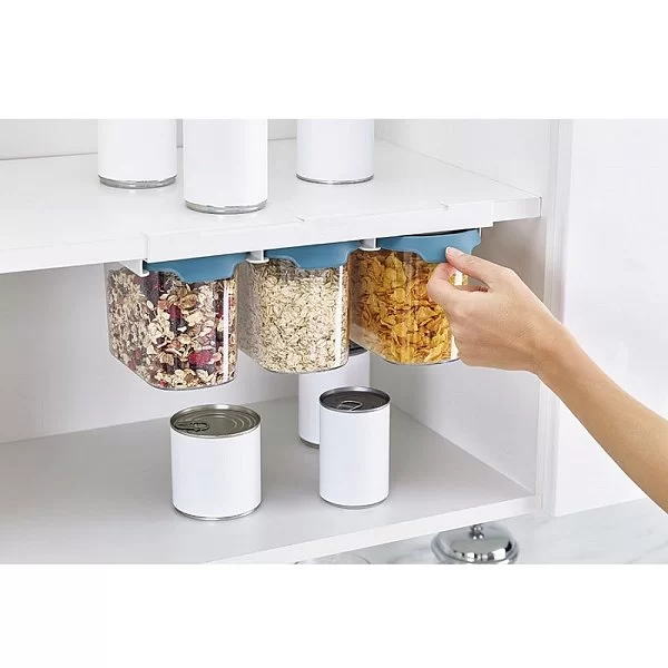 Набор из 3-х подвесных контейнеров CupboardStore 19,5х14,5х33 см, объем 1,3 л, полистирол, цвет темный опал, Joseph Joseph, Великобритания, 81112 - изобр. 8