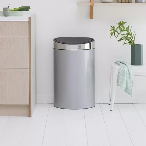 Мусорный бак Touch Bin New 40л, серый металлик, Brabantia, 114861 - изобр. 10