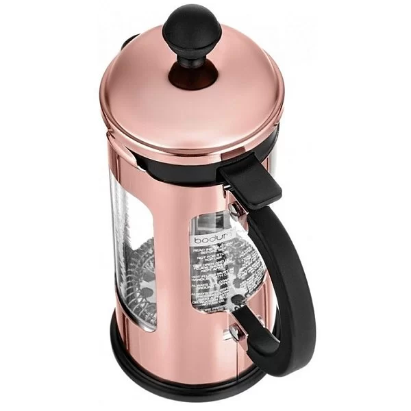 Кофейник с прессом Chambord 0.35 л, цвет медный, материал стекло, Bodum, Швейцария, 11170-18 - изобр. 8
