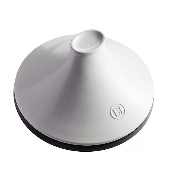 Тажин керамический Delight 2 л индукционный диаметр 27,5 см, цвет графит + белый, Emile Henry, Франция, 776626 - изобр. 10