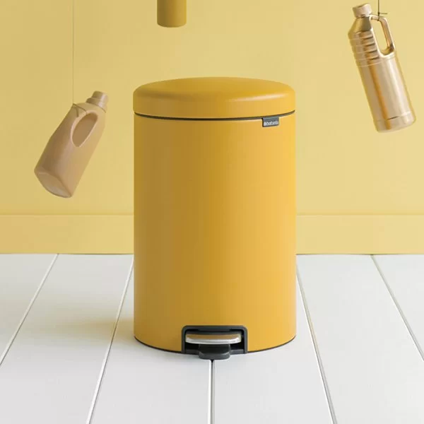 Мусорный бак с педалью NewIcon, 20л, минерально-горчичный, Brabantia, 115943 - изобр. 12