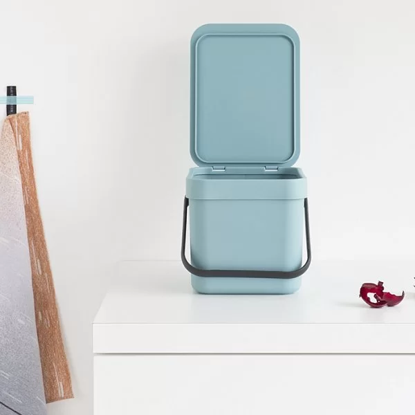 Мусорное ведро Sort & Go встраиваемое, 6л, мятный, Brabantia, 109645 - изобр. 12