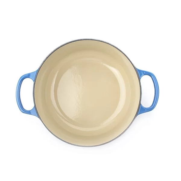 Кастрюля с крышкой 26 см, объем 5,3 л, материал чугун, цвет синий, Le Creuset, Франция, 21177262002430 - изобр. 10