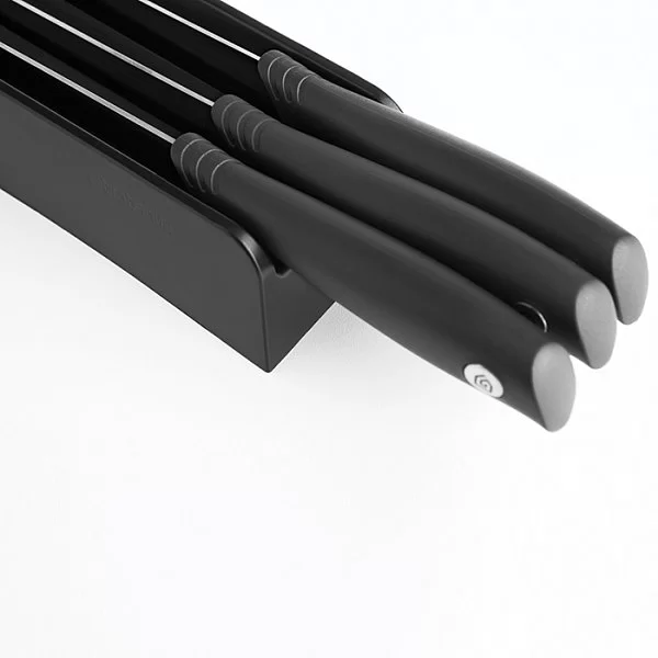 Набор из 3-х ножей на подставке для ящика, нержавеющая сталь, Brabantia, Бельгия, 123023 - изобр. 8