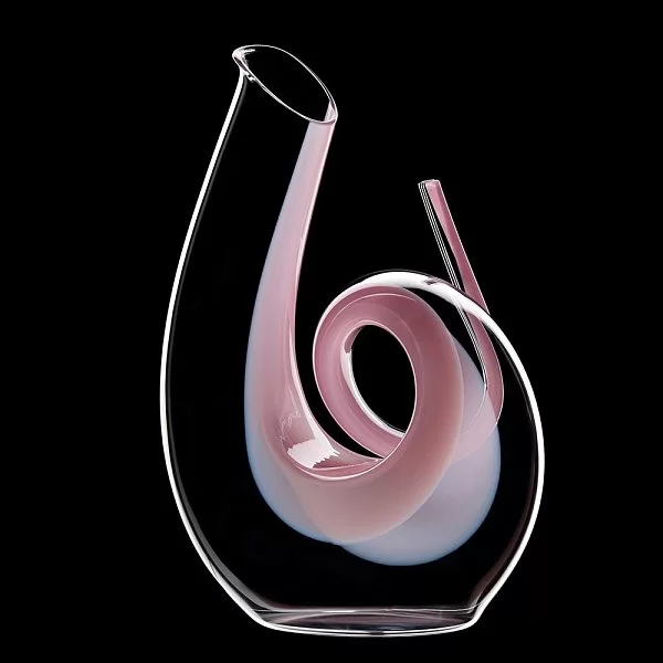 Декантер Curly Pink 1,4 л, хрусталь, ручная работа, Riedel, Австрия, 2011/04 - изобр. 11