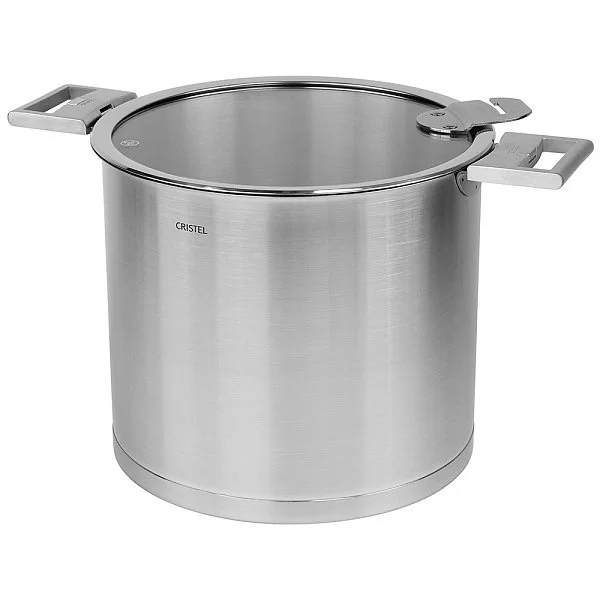 Высокая кастрюля Strate 7,2 л, диаметр 22 см, матовая нержавеющая сталь 18/10, Cristel, Франция, M22QL - изобр. 8