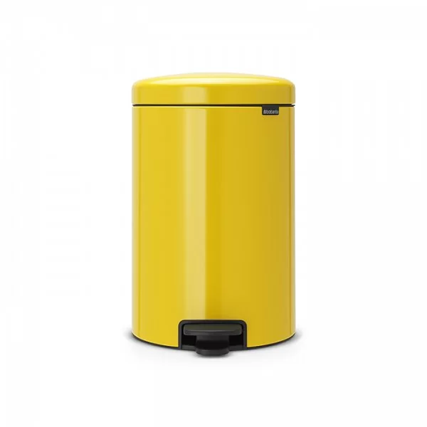 Мусорный бак с педалью NewIcon, 20л, желтая маргаритка, Brabantia, 113963 - изобр. 7